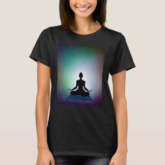 Yoga Girl Female Sun Salutation Meditation Chakra  T-Shirt