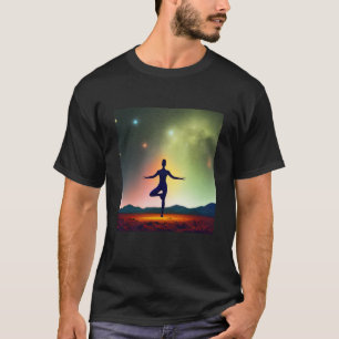Yoga Girl Female Sun Salutation Meditation Chakra T-Shirt