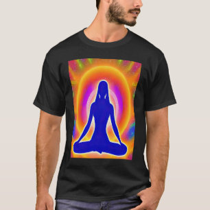 Yoga Girl Female Sun Salutation Meditation Chakra T-Shirt