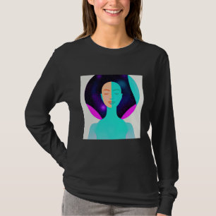 Yoga Girl Female Sun Salutation Meditation Chakra  T-Shirt