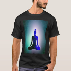Yoga Girl Female Sun Salutation Meditation Chakra T-Shirt
