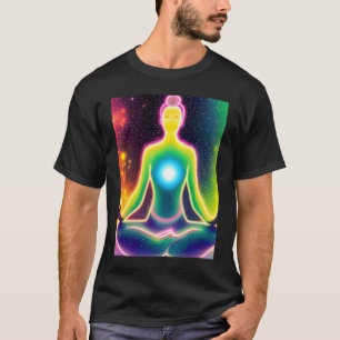 Yoga Girl Female Sun Salutation Meditation Chakra T-Shirt