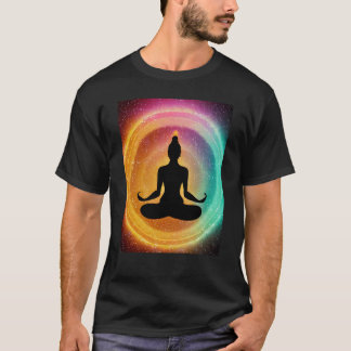 Yoga Girl Female Sun Salutation Meditation Chakra T-Shirt