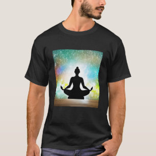 Yoga Girl Female Sun Salutation Meditation Chakra T-Shirt