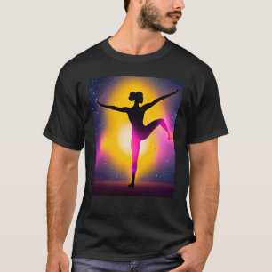 Yoga Girl Female Sun Salutation Meditation Chakra T-Shirt