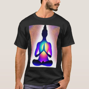 Yoga Girl Female Sun Salutation Meditation Chakra T-Shirt