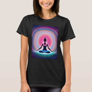 Yoga Girl Female Sun Salutation Meditation Chakra T-Shirt