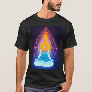 Yoga Girl Female Sun Salutation Meditation Chakra T-Shirt