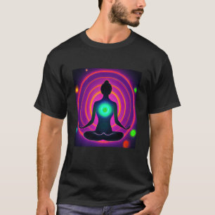 Yoga Girl Female Sun Salutation Meditation Chakra T-Shirt