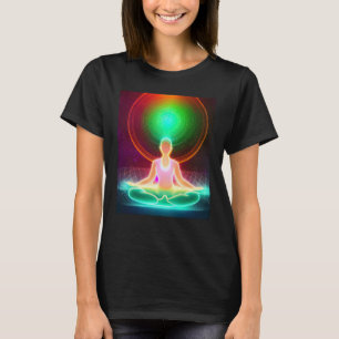Yoga Girl Female Sun Salutation Meditation Chakra T-Shirt