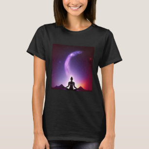 Yoga Girl Female Sun Salutation Meditation Chakra T-Shirt