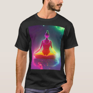 Yoga Girl Female Sun Salutation Meditation Chakra T-Shirt