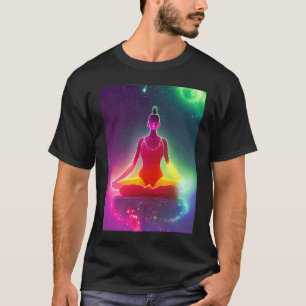 Yoga Girl Female Sun Salutation Meditation Chakra T-Shirt