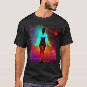 Yoga Girl Female Sun Salutation Meditation Chakra T-Shirt