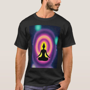 Yoga Girl Female Sun Salutation Meditation Chakra T-Shirt