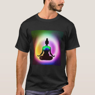 Yoga Girl Female Sun Salutation Meditation Chakra T-Shirt