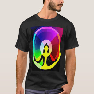 Yoga Girl Female Sun Salutation Meditation Chakra  T-Shirt