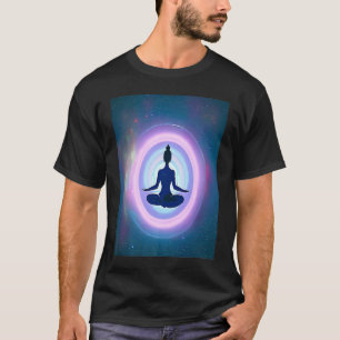 Yoga Girl Female Sun Salutation Meditation Chakra T-Shirt
