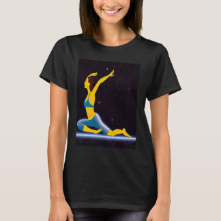 Yoga Girl Female Sun Salutation Meditation Chakra  T-Shirt