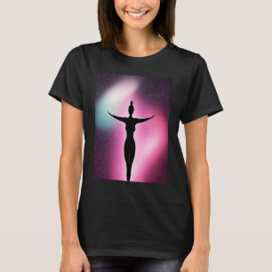 Yoga Girl Female Sun Salutation Meditation Chakra T-Shirt