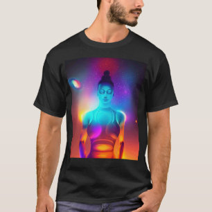 Yoga Girl Female Sun Salutation Meditation Chakra T-Shirt