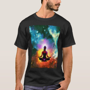 Yoga Girl Female Sun Salutation Meditation Chakra T-Shirt