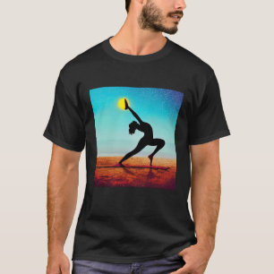 Yoga Girl Female Sun Salutation Meditation Chakra T-Shirt