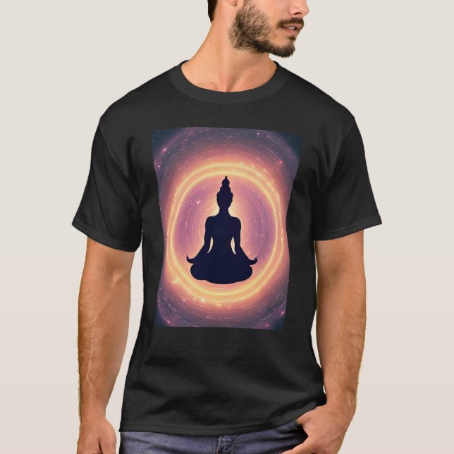 Yoga Girl Female Sun Salutation Meditation Chakra  T-Shirt (Front)