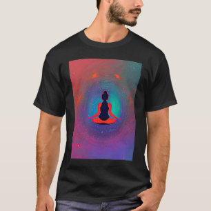 Yoga Girl Female Sun Salutation Meditation Chakra T-Shirt