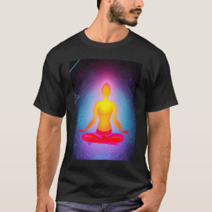 Yoga Girl Female Sun Salutation Meditation Chakra T-Shirt
