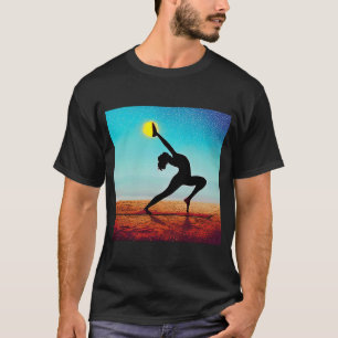 Yoga Girl Female Sun Salutation Meditation Chakra T-Shirt