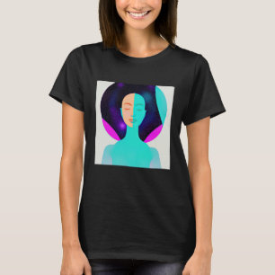 Yoga Girl Female Sun Salutation Meditation Chakra  T-Shirt