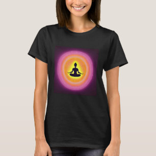 Yoga Girl Female Sun Salutation Meditation Chakra  T-Shirt