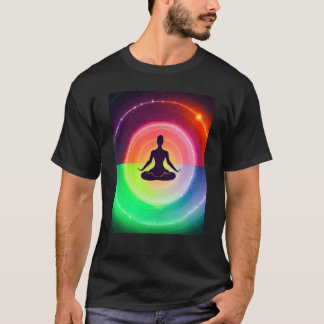 Yoga Girl Female Sun Salutation Meditation Chakra T-Shirt