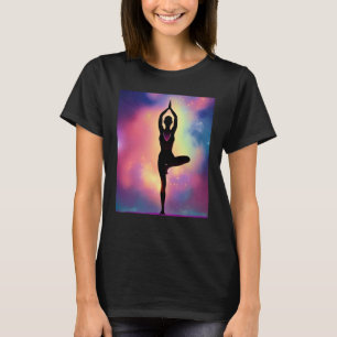 Yoga Girl Female Sun Salutation Meditation Chakra T-Shirt