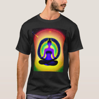 Yoga Girl Female Sun Salutation Meditation Chakra  T-Shirt