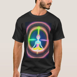Yoga Girl Female Sun Salutation Meditation Chakra T-Shirt