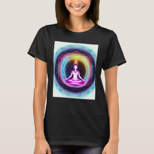 Yoga Girl Female Sun Salutation Meditation Chakra T-Shirt