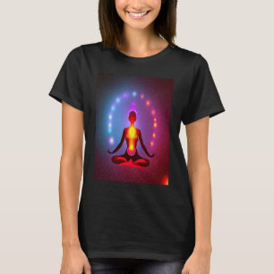 Yoga Girl Female Sun Salutation Meditation Chakra T-Shirt