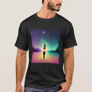 Yoga Girl Female Sun Salutation Meditation Chakra T-Shirt