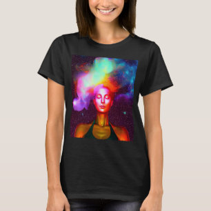 Yoga Girl Female Sun Salutation Meditation Chakra T-Shirt