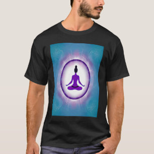 Yoga Girl Female Sun Salutation Meditation Chakra T-Shirt