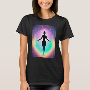 Yoga Girl Female Sun Salutation Meditation Chakra T-Shirt