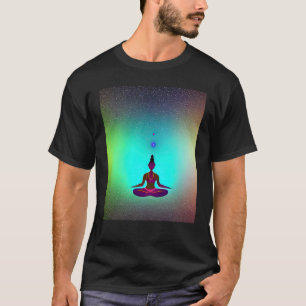 Yoga Girl Female Sun Salutation Meditation Chakra T-Shirt