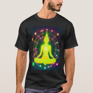 Yoga Girl Female Sun Salutation Meditation Chakra T-Shirt