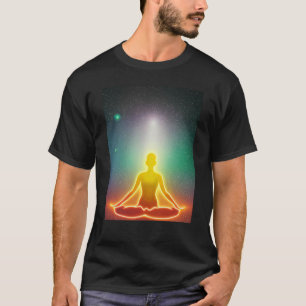 Yoga Girl Female Sun Salutation Meditation Chakra T-Shirt