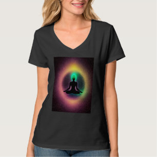 Yoga Girl Female Sun Salutation Meditation Chakra T-Shirt