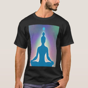Yoga Girl Female Sun Salutation Meditation Chakra T-Shirt
