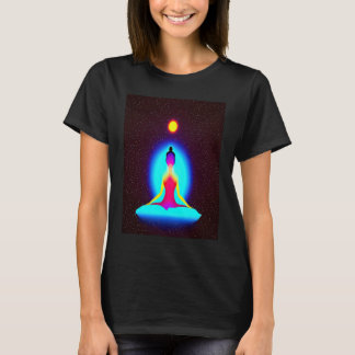 Yoga Girl Female Sun Salutation Meditation Chakra T-Shirt