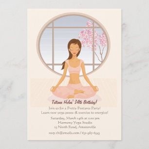 Yoga Girl Invitation